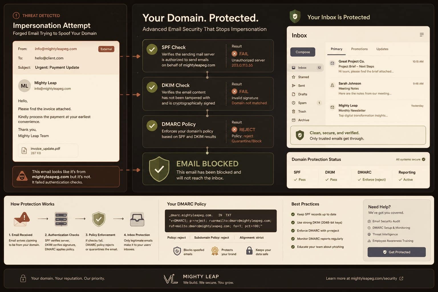 اقفل باب Email Spoofing على دومين شركتك